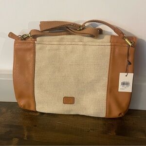 Fossil Kira Top Zip Tan New With Tags